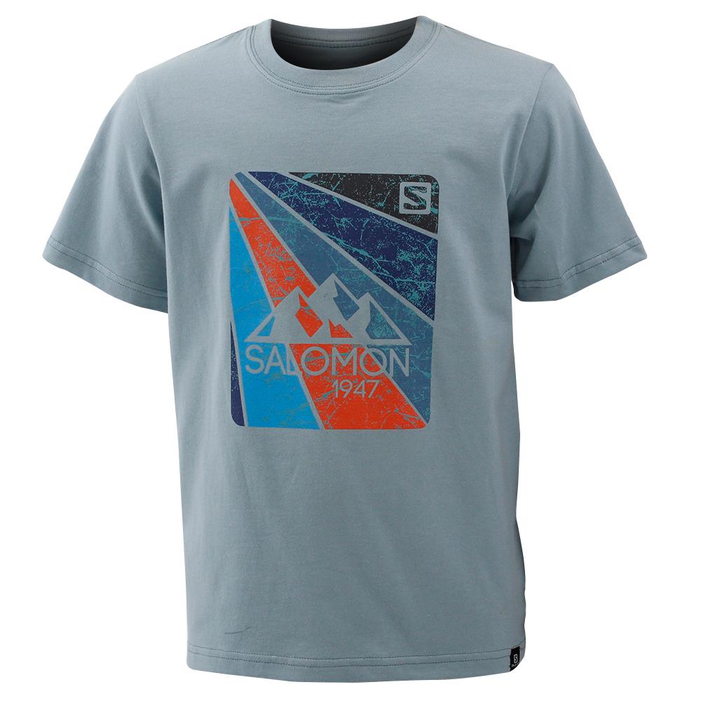 Camisetas Salomon Niños Azules - Salomon Argentina CARSON SS B,361795-BIT